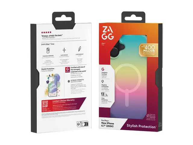 ZAGG Milan Snap - Baksidedeksel for mobiltelefon MagSafe-samsvar g...