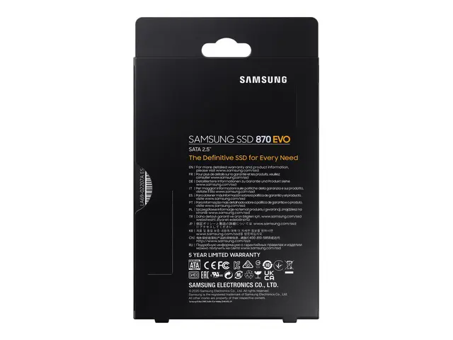 Samsung 870 EVO MZ-77E250B - SSD kryptert 250 GB intern 2.5" SATA ...