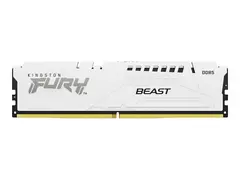Kingston FURY Beast - DDR5 - modul - 16 GB DIMM 288-pin - 6000 MHz / PC5-48000 - CL30 - 1.4 V - ikke-bufret - on-die ECC - hvit