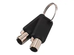 DICOTA Ultra Slim V2 - Hovednøkkel for kabellås svart (en pakke 2)