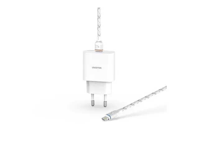 Unisynk Slim Wall Charger - Strømadapter 20 watt 3 A PD 3.0 (24 pi...