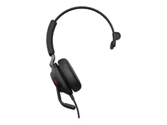 Jabra Evolve2 40 SE MS Mono - Hodesett on-ear - kablet - USB-A - lydisolerende - Certified for Microsoft Teams
