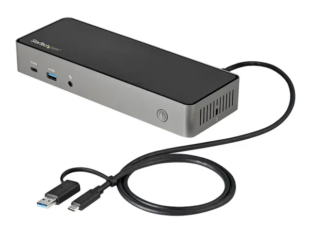 StarTech.com USB-C & USB-A Dock, Hybrid Universal Triple Monitor L...