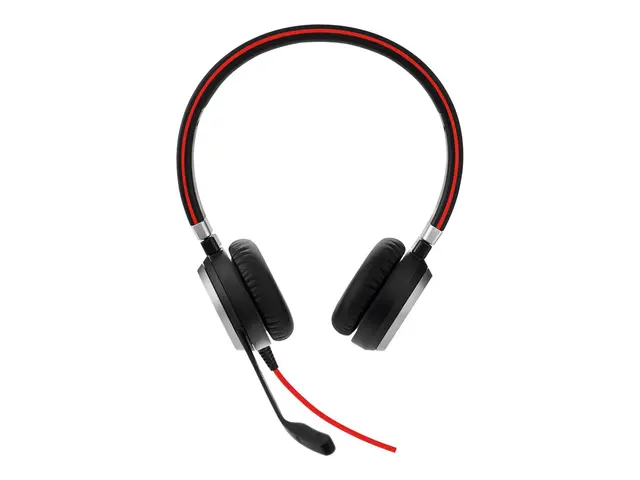Jabra Evolve 40 UC stereo - Hodesett - on-ear - kablet - 3,5 mm jakk
