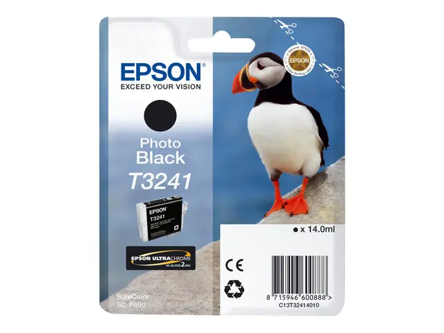 Epson T3241 - 14 ml - svart - original - blekkpatron - for SureCol...