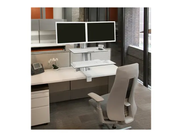 Ergotron WorkFit-S Dual Workstation - Stående skrivebordomformer r...
