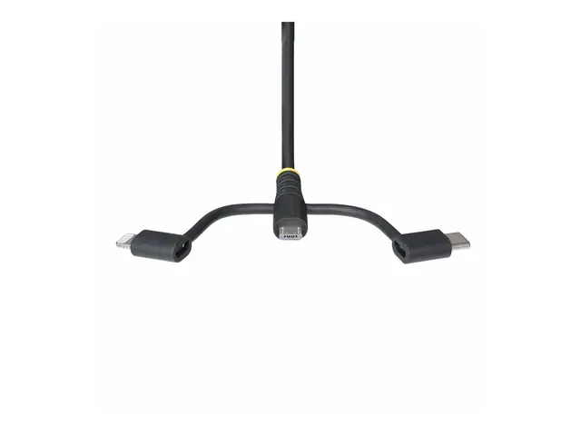 StarTech.com 3.3ft USB Multi Charging Cable, Lightning/Micro-USB/T...