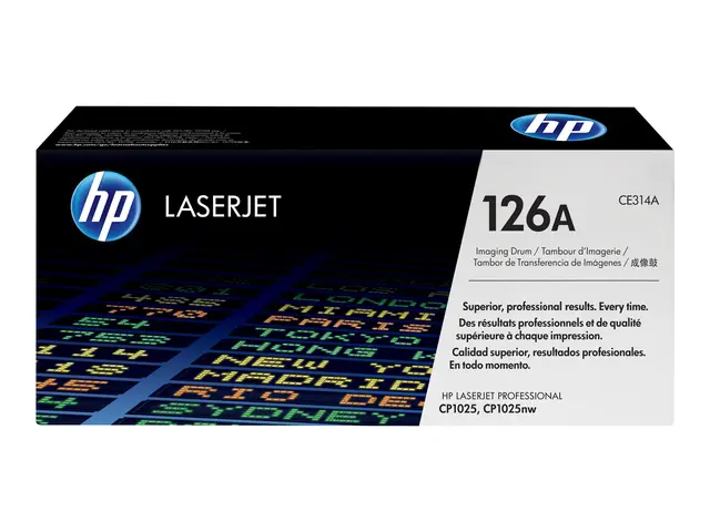 HP 126A - Svart, farge (cyan, magenta, gul) original trommelsett f...