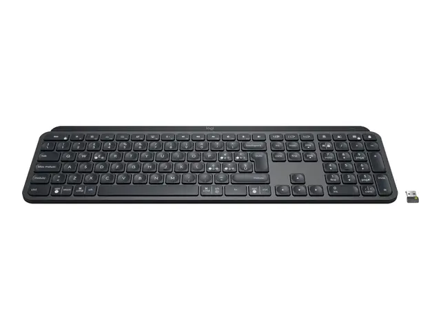 Logitech MX Keys - Tastatur - bakbelysning - Bluetooth, 2.4 GHz - ...
