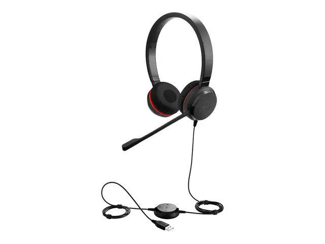 Jabra Evolve 30 II UC stereo - Hodesett - on-ear - kablet - 3,5 mm...