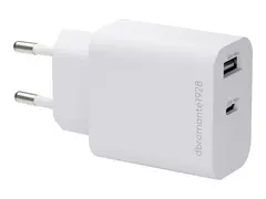 dbramante1928 re-charge - Strømadapter - 25 watt 2 utgangskontakter (USB-C, USB) - hvit