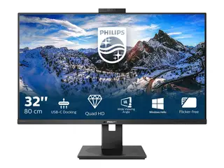 Philips Brilliance P-line 326P1H LED-skjerm - 32&quot; - 2560 x 1440 QHD @ 75 Hz - IPS - 350 cd/m&#178; - 1000:1 - 4 ms - 2xHDMI, DisplayPort, USB-C - h&#248;yttalere - svart tekstur