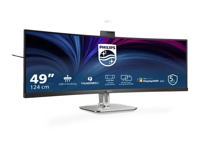 Philips 49B2U6903CH - 6000 Series LED-skjerm kurvet 49" (48.8" syn...