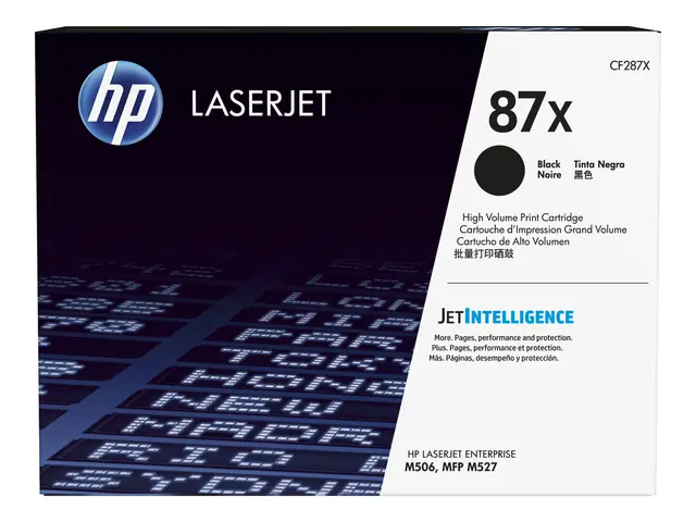 HP 87X - Høy ytelse svart original LaserJet tonerpatron (CF287X) f...