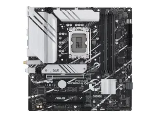 ASUS PRIME B760M-A WIFI D4 - Hovedkort - micro ATX LGA1700-sokkel - B760 Chipset - USB 3.2 Gen 2, USB 3.2 Gen 1, USB-C 3.2 Gen 1 - 2.5 Gigabit LAN, Wi-Fi 6, Bluetooth - innbygd grafikk (CPU kreves) - HD-lyd (8-kanalers)
