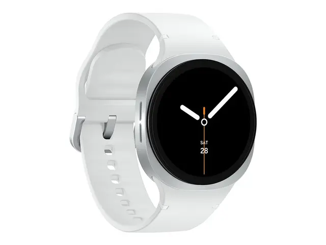 Samsung Galaxy Watch8 - 40 mm sølvfarget smartklokke med sportsbån...