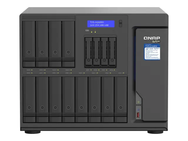 QNAP TVS-H1688X - NAS-server - 16 brønner - SATA 6Gb/s - RAID 0, 1...