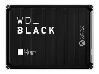 WD_BLACK P10 Game Drive for Xbox One WDBA5G0050BBK Harddisk - 5 TB - ekstern (bærbar) - USB 3.2 Gen 1 - svart med hvit pynt