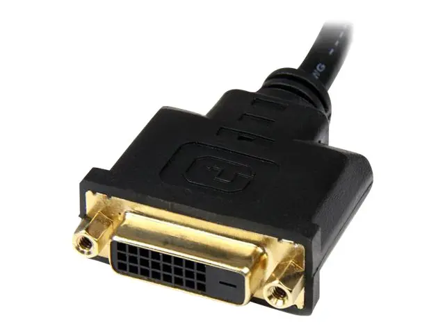 StarTech.com HDMI Male to DVI Female Adapter - 8in - 1080p DVI-D G...