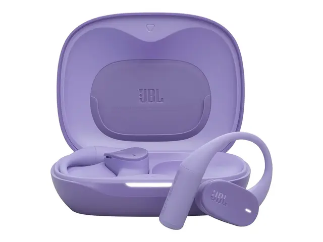 JBL Sense Lite - True wireless-hodetelefoner med mikrofon åpent øre - over-øret-montering - Bluetooth - purpur 