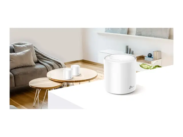 TP-Link Deco X60 - Wi-Fi-system (3 rutere) 1GbE Wi-Fi 6 Dobbeltbånd