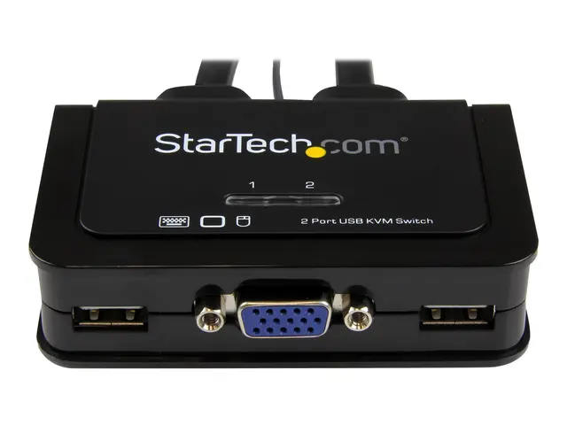 Startech 2 Port USB VGA Cable KVM Switch - Powered with Remote Dua...
