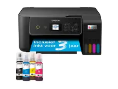 Epson EcoTank ET-2871 - Multifunksjonsskriver farge - ink-jet - ITS - A4 (medie) - opp til 10 spm (trykking) - 100 ark - Wi-Fi, USB - svart