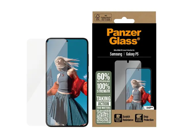 PanzerGlass - Skjermbeskyttelse for mobiltelefon ultrabred passfor...