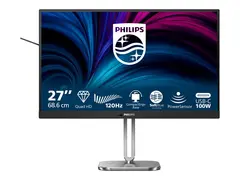 Philips 27B2U4601 - 4000 Series - LED-skjerm 27" - 2560 x 1440 QHD @ 120 Hz - IPS - 1500:1 - HDMI, 2xDisplayPort, USB-C - høyttalere - koksgrå