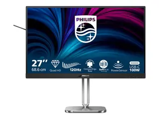 Philips 27B2U4601 - 4000 Series - LED-skjerm 27" - 2560 x 1440 QHD @ 120 Hz - IPS - 1500:1 - HDMI, 2xDisplayPort, USB-C - høyttalere - koksgrå