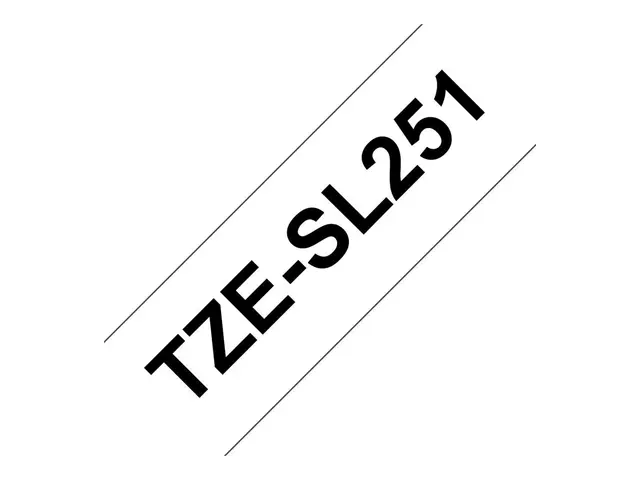 Brother TZe-SL251 - Selv-adhesiv - svart på hvitt - Rull (2,4 cm x...