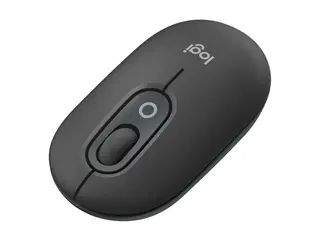Logitech POP - Mus - tilpassbar emoji optisk - 4 knapper - tr&#229;dl&#248;s - Bluetooth 5.1 LE - grafitt
