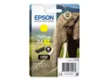 Epson 24XL - 8.7 ml - XL - gul original - bl&#230;re med RF-alarm - blekkpatron - for Expression Photo XP-55, 750, 760, 850, 860, 950, 960, 970; Expression Premium XP-750, 850