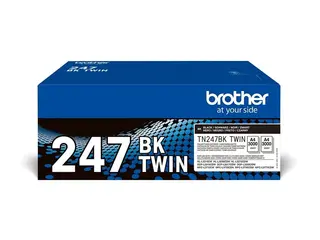 Brother TN247BK TWIN - 2-pack - Høy ytelse svart - original - tonerpatron - for Brother DCP-L3510CDW, DCP-L3517CDW, DCP-L3550DW, MFC-L3730CDN