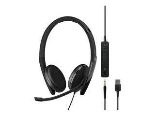 EPOS ADAPT 165T USB II - ADAPT 100 Series hodesett - on-ear - kablet - 3,5 mm jakk, USB-A - svart - Certified for Microsoft Teams, Optimert for UC