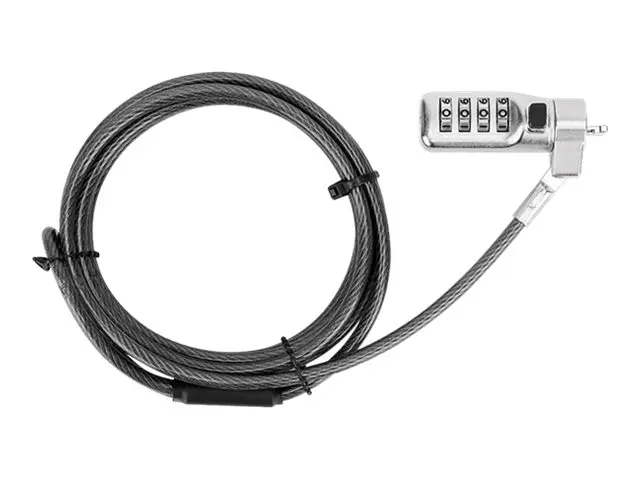 Targus Defcon Compact Combo Cable Lock - Sikkerhetskabellås - svar...