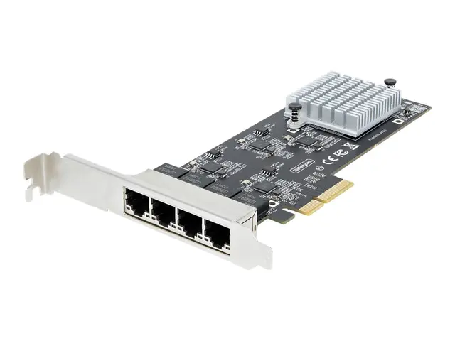 StarTech.com 4-Port 2.5Gbps NBASE-T PCIe Network Card, Intel I225-...