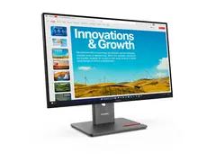 Lenovo ThinkVision P24QD-40 - LED-skjerm 24&quot; (23.8&quot; synlig) - 2560 x 1440 QHD @ 120 Hz - IPS - 300 cd/m&#178; - 1500:1 - DisplayHDR 10 - 4 ms - HDMI, DisplayPort, USB-C - eklipsesvart