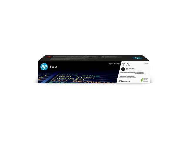 HP 117A - Svart - original - tonerpatron (W2070A) - for Color Lase...