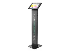Compulocks Apex BrandMe - Stativ - for nettbrett merkevaremulighet - låsbar - metallramme, polypropylenpanel - svart - plassering på gulv - for Apple 10.9-inch iPad (10. generasjon); iPad (A16)
