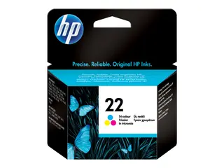 HP 22 - Farge (cyan, magenta, gul) original - blekkpatron - for Deskjet F2185, F2187, F2210, F2235, F2240, F2275, F2280, F2290, F375, F4175, F4190, F4194