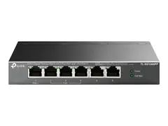 TP-Link TL-SG1006PP V1 - Switch ikke-styrt - 1 x 10/100/1000 (PoE++) + 3 x 10/100/1000 (PoE+) + 2 x 10/100/1000 - stasjonær - PoE++ (64 W)