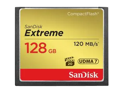SanDisk Extreme - Flashminnekort - 128 GB - 567x - CompactFlash