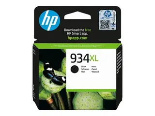 HP 934XL - 26.5 ml - Høy ytelse - svart - original Officejet - blekkpatron - for Officejet 6820; Officejet Pro 6230, 6230 ePrinter, 6830
