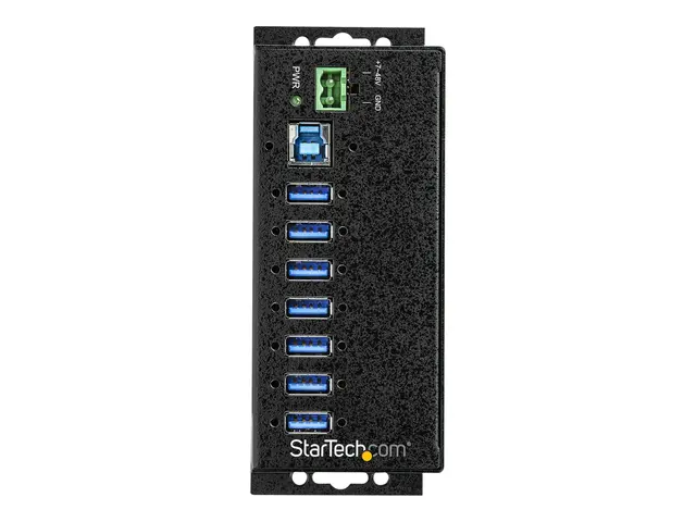 StarTech.com 7 Port USB Hub with Power Adapter, Surge Protection, ...