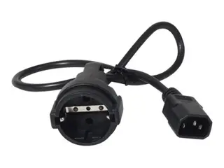 APC - Str&#248;mkabel - power CEE 7/7 (hunn) til IEC 60320 C14 10 A - 61 cm - svart - for P/N: SCL500RMI1U, SCL500RMI1UC, SCL500RMI1UNC, SMTL750RMI2UC, SRT1500XLI, SRT2200XLI-KR