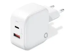 Andersson WLC-G2200 - Strømadapter - 35 watt 4 A - QC 3.0, PD 3.0, PD/PPS, Fast Charge - 2 utgangskontakter (USB-type A, 24 pin USB-C) - hvit