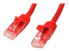 Startech 5m CAT6 Ethernet Cable, 10 Gigabit Snagless RJ45 650MHz 100W PoE Patch Cord, CAT 6 10GbE UTP Network Cable w/Strain Relief, Red, Wiring is UL Certified/TIA Category 6 - 24AWG (N6PATC5MRD) - koblingskabel - 5 m - rød