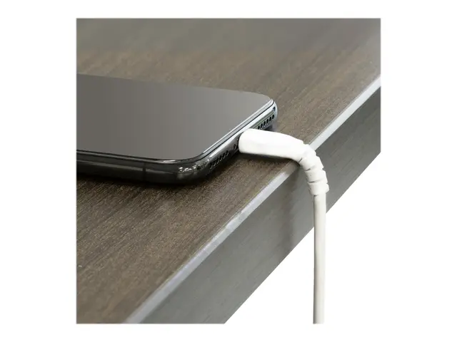 StarTech.com 6 ft(2m) Durable White USB-A to Lightning Cable, Heav...