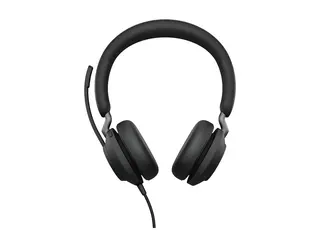 Jabra Evolve2 40 SE UC Stereo - Hodesett on-ear - kablet - USB-C, USB-A - lydisolerende - Optimert for UC